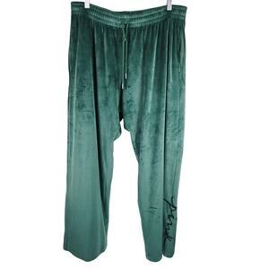 Victoria Secret Pink Crushed Velvet Athletic Athleisure Womens Sweatpants XL